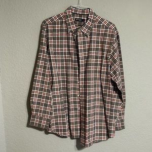 Daniel Cremieux Long-Sleeve Button Down Shirt, Size XL, Blue/Orange/Green/White